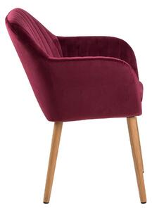 Stolička s opierkou Emilia – červená 83 × 57 × 61 cm