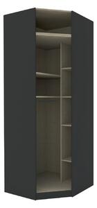 KORPUS ROHOVEJ SKRINE, antracitová, 91,1/242,2/91,1 cm Hom`in - Skrine