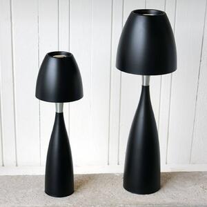 Stolová LED lampa Anemon v čiernej, výška 38,9 cm