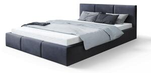 GM Čalúnená manželská posteľ s úložným priestorom Izabela - čierna Rozmer: 160x200