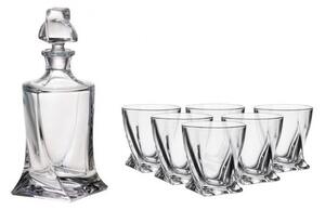 Crystalite Bohemia Quadro set whisky karafa + pohár