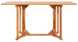 Skladací záhradný stôl Butterfly 150x90x75 cm, tíkový masív