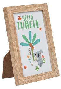 Homea Detský obrázok s rámikom koala Hello Jungle 10 x 15 cm