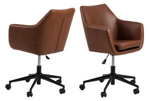 Kancelárska stolička Nora – hnedá 91 × 58 × 58 cm