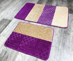 Kúpeľňová predložka Comfort SLV-2022 - Violet 2 set, bez výrezu