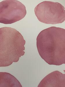 Funlife Samolepky do detskej izby bodky 6 cm | 3 farby Farba: Ružová