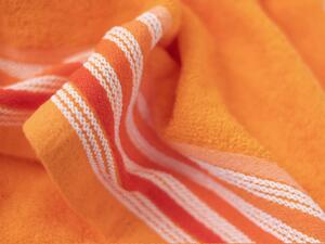 MKLozkoviny.sk Froté ručník 50 × 100 cm ‒ Dario oranžový