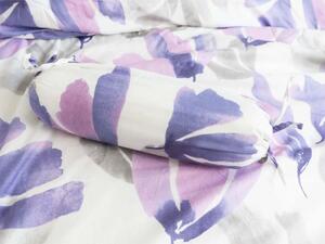 MK Lůžkoviny.cz 8-dielna súprava obliečok na 2 postele Watercolour fialové – s plachtou 220 × 230 cm