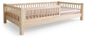 Detská posteľ so zábranou Elora Slats 80x160 - prírodná