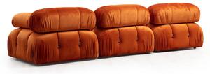 Oranžová Rohová pohovka Bubble 288 – 190 × 95 × 75 cm ATELIER DEL SOFA