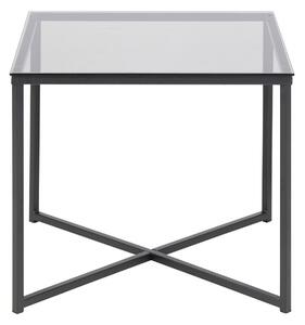 ACTONA Odkladací stolík Cross – šedá 45 × 50 × 50 cm