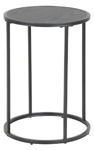 Odkladací stolík Seaford – čierna 55 × 40 × 40 cm
