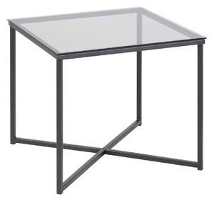 ACTONA Odkladací stolík Cross – šedá 45 × 50 × 50 cm