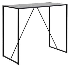 Barový stôl Seaford – čierna 105 × 120 × 60 cm