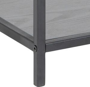 ACTONA Nočný stolík Seaford – čierna 63 × 42 × 35 cm