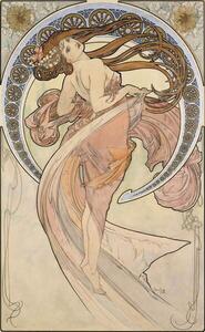 Mucha, Alphonse Marie - Umelecká tlač La Danse, 1898, (24.6 x 40 cm)