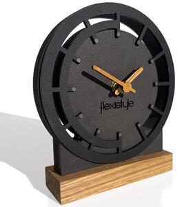 Dekorstudio Dekorstudio Drevené stolové hodiny Black Oak 2