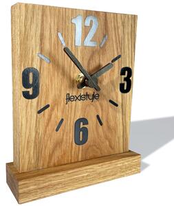 Dekorstudio Dekorstudio Drevené stolové hodiny Square Oak