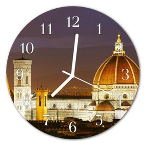 Nástenné sklenené hodiny Bazilika fi 30 cm