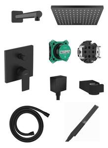 Sprchový systém Hansgrohe vrátane podomietkového telesa matná čierna HGBAL2
