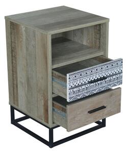 Hnedý Nočný stolík MAILBOX 39,5 × 38 × 62 cm SIT MÖBEL