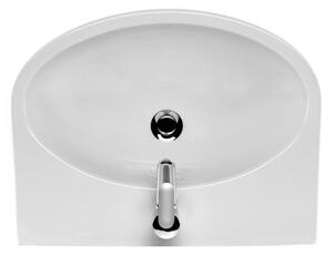 Cersanit Parva, závesné umývadlo 55x42 cm, biela, K27-029
