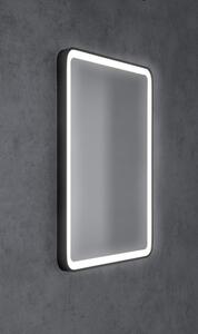 Sapho, VENERO zrkadlo s LED osvetlením 60x80cm, čierna