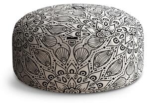 Sablio Taburet Biele mehendi: 38x48 cm