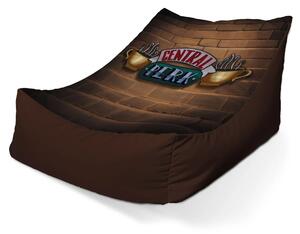Sablio Sedací vak Lounge Seriál Priatelia CENTRAL PERK Tehly - 80 x 95 x 50 cm