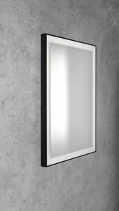 Sapho, GANO zrkadlo s LED osvetlením 60x80cm, čierna