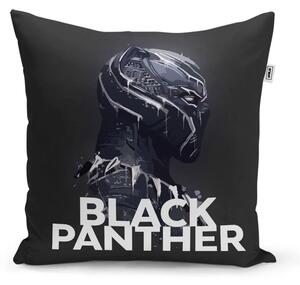 Sablio Vankúš BLACK PANTHER z profilu Čierny - 40x40 cm