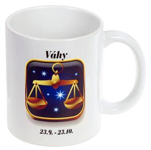 Znamenie Váhy šálka (Hrnček na čaj so znamením Váhy)