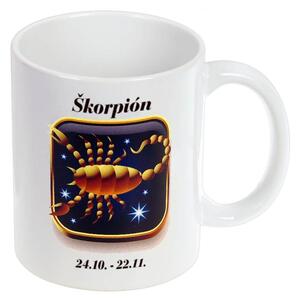 Znamenie Škorpión šálka (Šálka s potlačou znamenia Škorpión)
