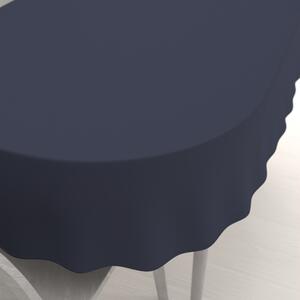 Biante Dekoračný oválny obrus Rongo RG-066 Tmavo sivý 100x140 cm