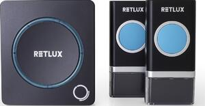 Retlux RDB 112 Bezdrôtový zvonček do zásuvky, 1x tlačidlo, dosah 150 m
