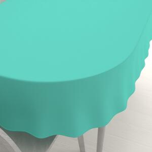 Biante Dekoračný oválny obrus Rongo RG-093 Svetlo tyrkysový 50x100 cm