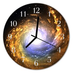 Nástenné sklenené hodiny Kozmos fi 30 cm