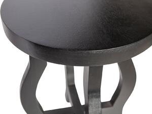 Čierny Drevený odkladací stolík Camber 50 × 36 × 36 cm BEPUREHOME