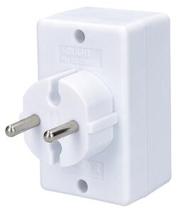 SOLIGHT Zásuvka rozbočovacia P81 3 x 230V/2,5A pre ploché vidlice, biela