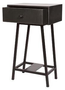 Čierny Odkladací stolík Skybox 70 × 45 × 30 cm BEPUREHOME