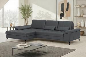 ROHOVÁ SEDAČKA, koža, čierna Sit & More - Sedačky, Online Only