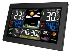 SOLIGHT Meteorologická stanica, XL farebný LCD, teplota, vlhkosť, tlak, RCC, čierna, TE81XL