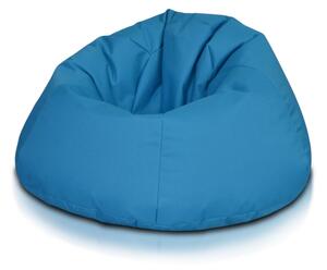 INTERMEDIC SK - Sedací vak Relax 110x70 cm | kreslo na oddych z ekokože alebo polyesteru, 300 l Farba: NC06 - Modrá svetlá (Polyester)