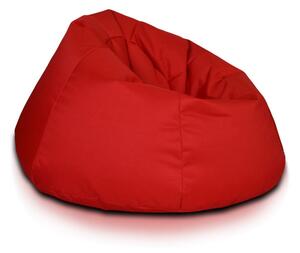 INTERMEDIC SK - Sedací vak Relax 110x70 cm | kreslo na oddych z ekokože alebo polyesteru, 300 l Farba: NC12 - Červená (Polyester)