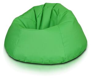 INTERMEDIC SK - Sedací vak Relax 110x70 cm | kreslo na oddych z ekokože alebo polyesteru, 300 l Farba: NC02 - Zelená (Polyester)