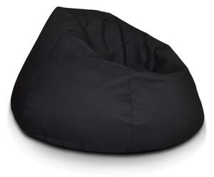 INTERMEDIC SK - Sedací vak Relax 110x70 cm | kreslo na oddych z ekokože alebo polyesteru, 300 l Farba: NC14 - Čierna (Polyester)