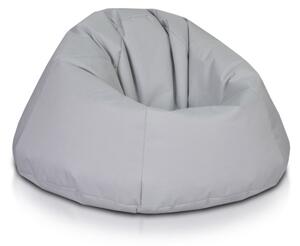 INTERMEDIC SK - Sedací vak Relax 110x70 cm | kreslo na oddych z ekokože alebo polyesteru, 300 l Farba: NC13 - Sivá svetlá (Polyester)