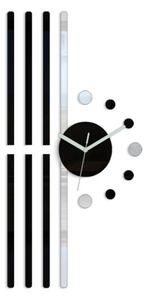 ModernClock 3D nalepovacie hodiny Line čierne