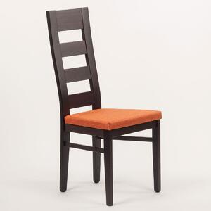 Stima stolička FALCO Vyberte odtieň ->: Wengé, Vyberte látku ->: BOLTON NEW arancio 1