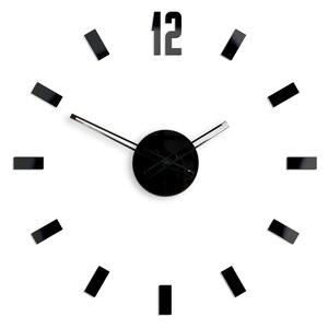 ModernClock 3D nalepovacie hodiny Point čierne